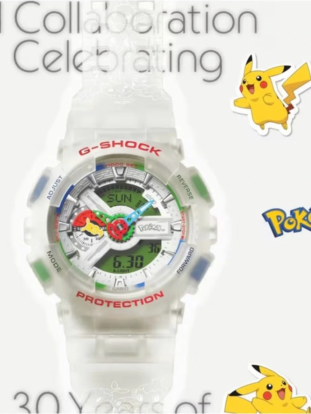 Casio G-Shock x Pokemon Analog Digital 110 Series | GA-110PKM-7A, Limited Ed.